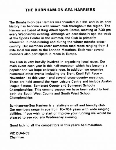 Harriers History